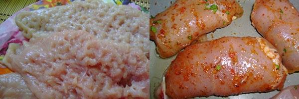 batir el filete y la grasa con salsa