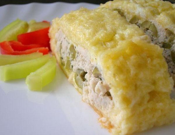rollitos de pollo con queso