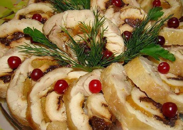 rollo de pollo