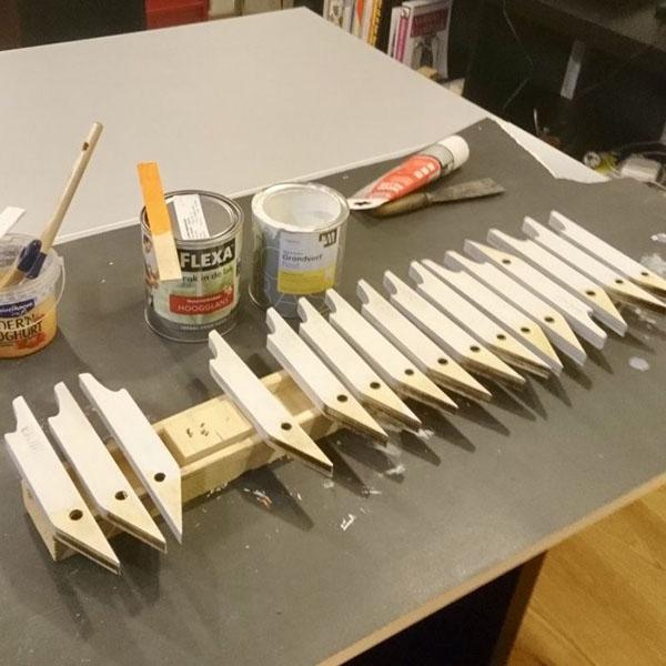 crochets de meulage et de peinture