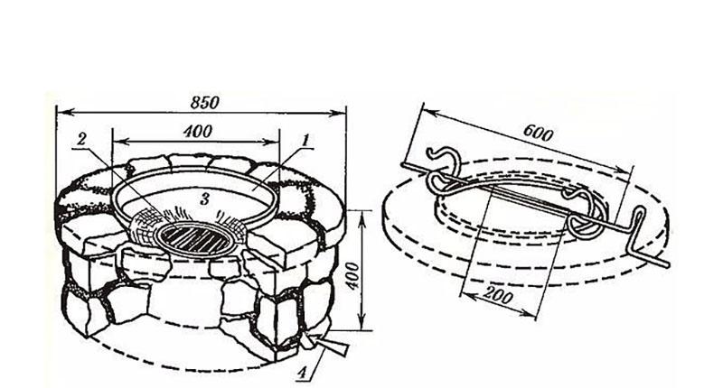 dibujo con dimensiones del sitio para el hogar