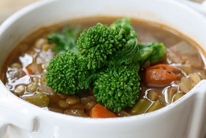 receta de sopa de lentejas para niños