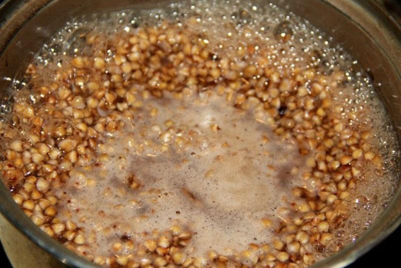 hervir el trigo sarraceno en agua