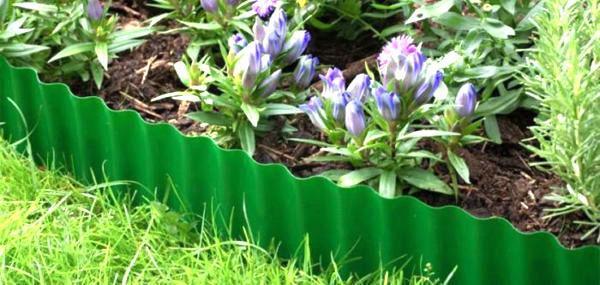 cinta de borde para camas de jardín