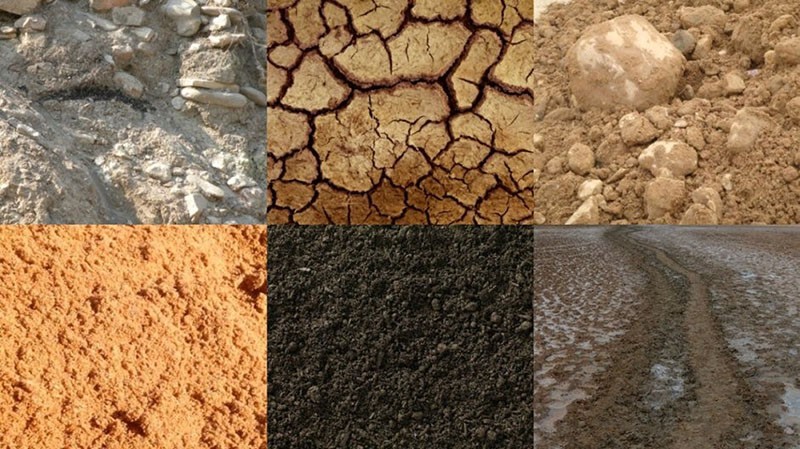 types de sols et leurs caractéristiques en termes de composition mécanique