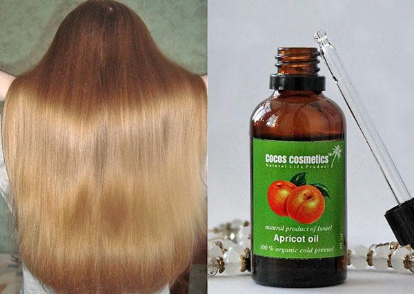 el resultado de usar aceite de albaricoque