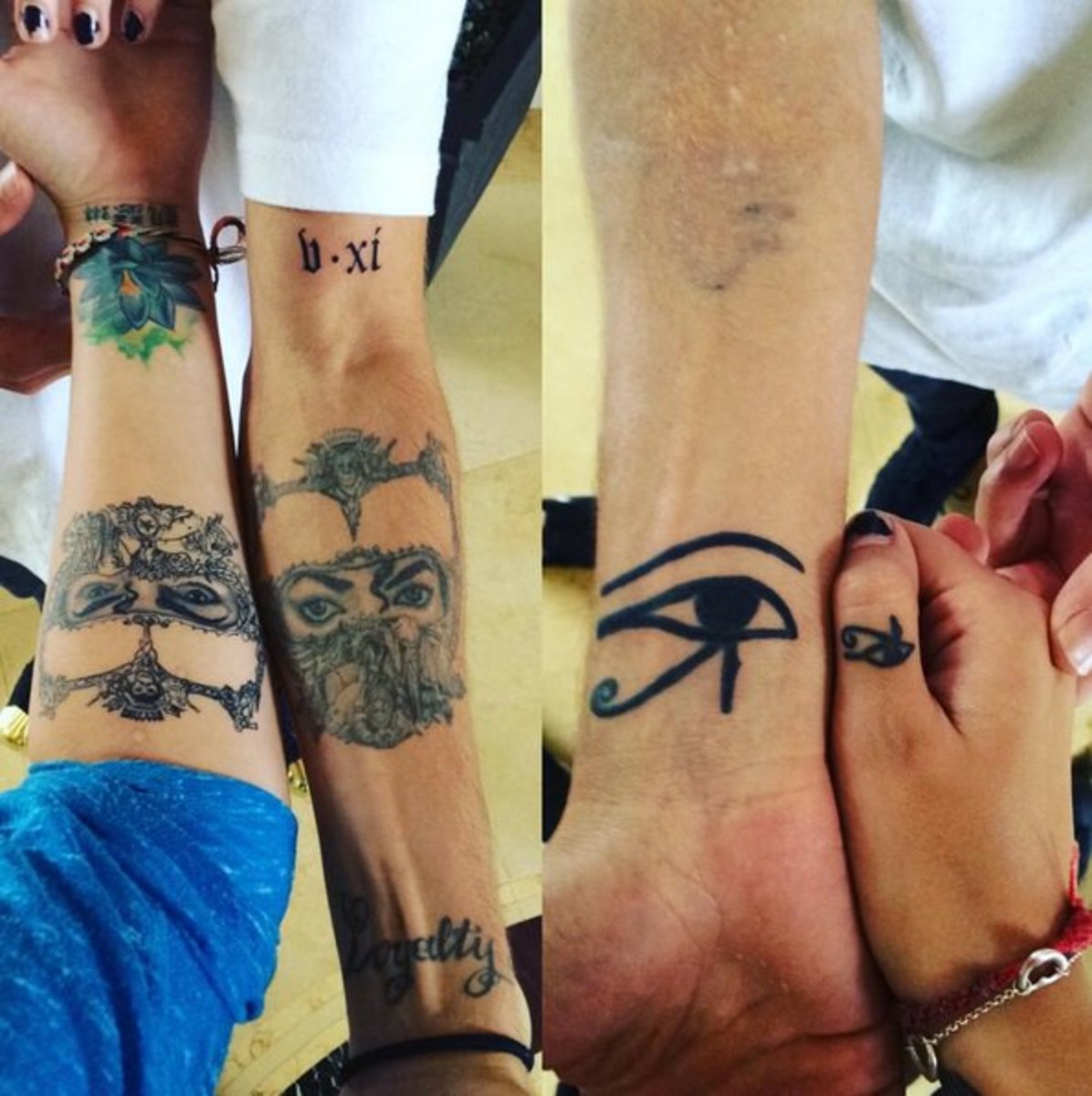 Paris Jackson Auge des Horus Tattoo