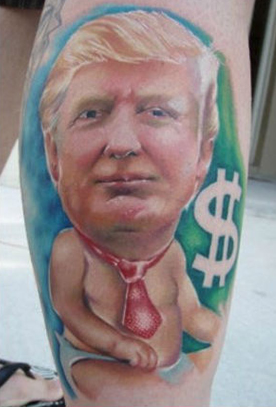 Ehemalige und zukünftige Präsidenten der Vereinigten Staaten Tattoos