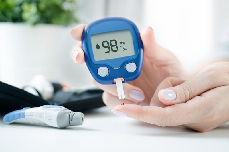uso de una barra trasera para la diabetes mellitus