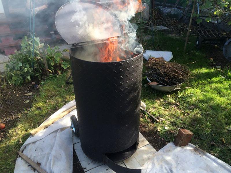 proceso de incineración de residuos