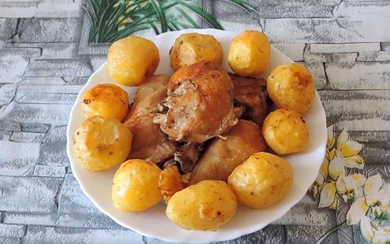 receta de la abuela de pollo y patatas al horno