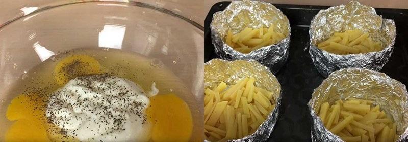prepara el relleno y llena las macetas