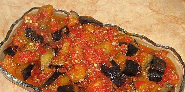 berenjena con tomates