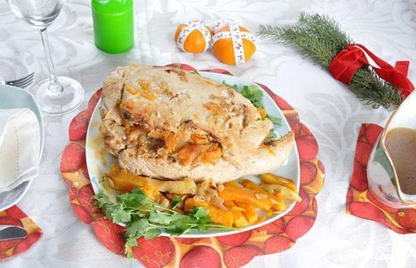 filete de pavo con naranja