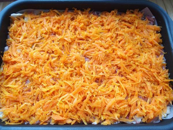 couche de carottes