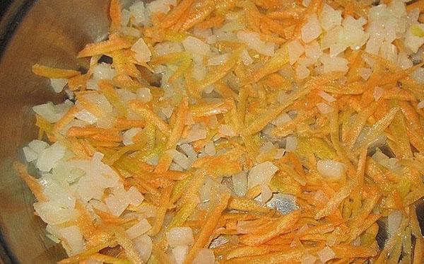 faire revenir les carottes avec les oignons