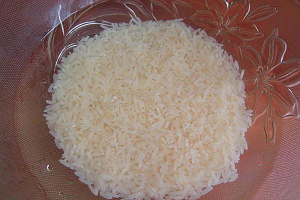 rincer le riz