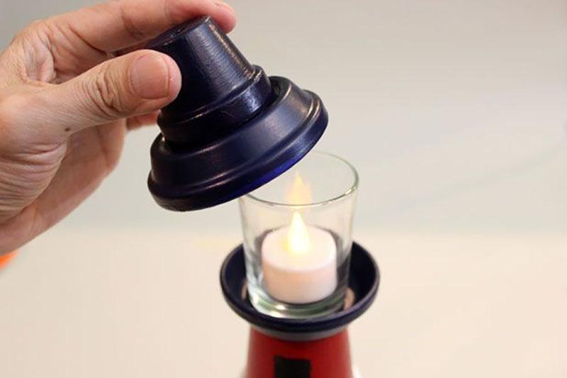 travaux de finition avec le phare