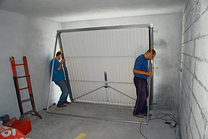 pose de portes de garage relevables