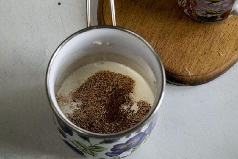 mezclar crema con especias