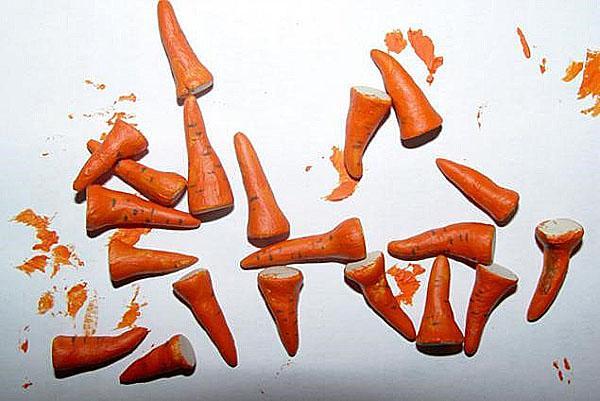 hacemos una zanahoria de pico