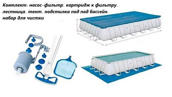 kit de piscine à cadre