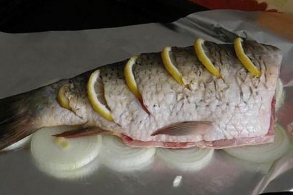 relleno de carpa con limón