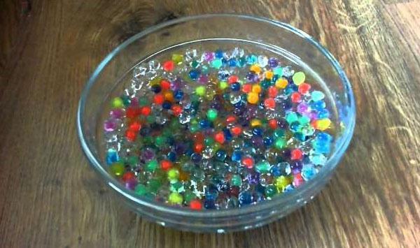 hydrogel inondé d'eau