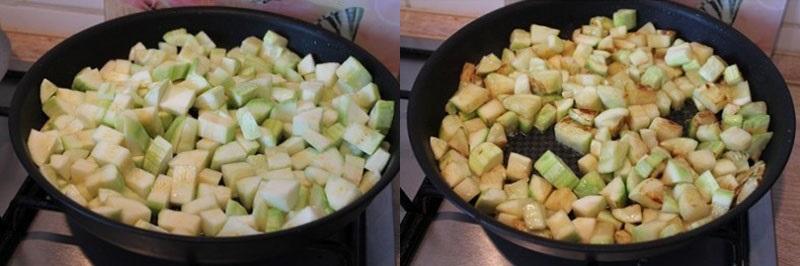 faire revenir les courgettes