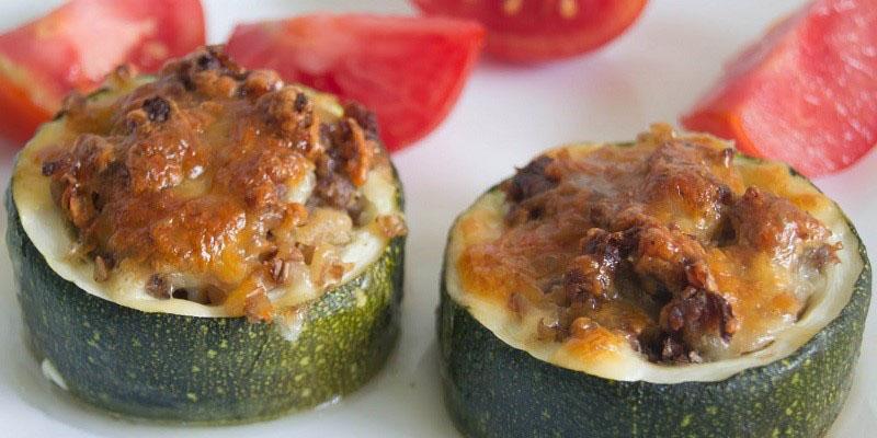 calabacín relleno de trigo sarraceno