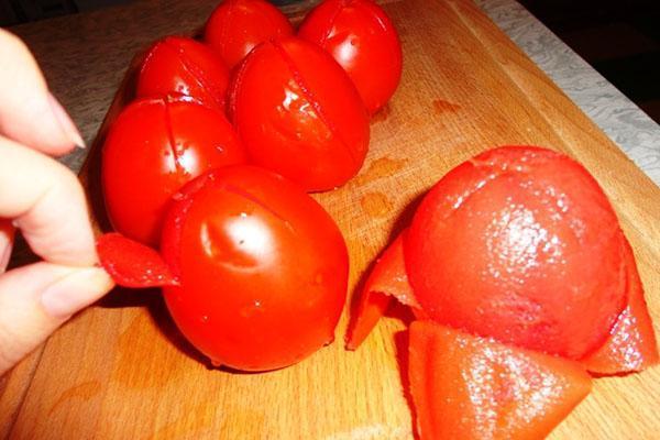 blanquear tomates