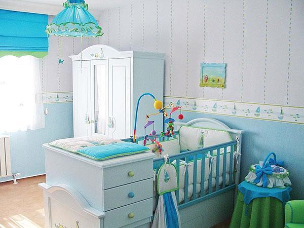 chambre pour un garçon nouveau-né
