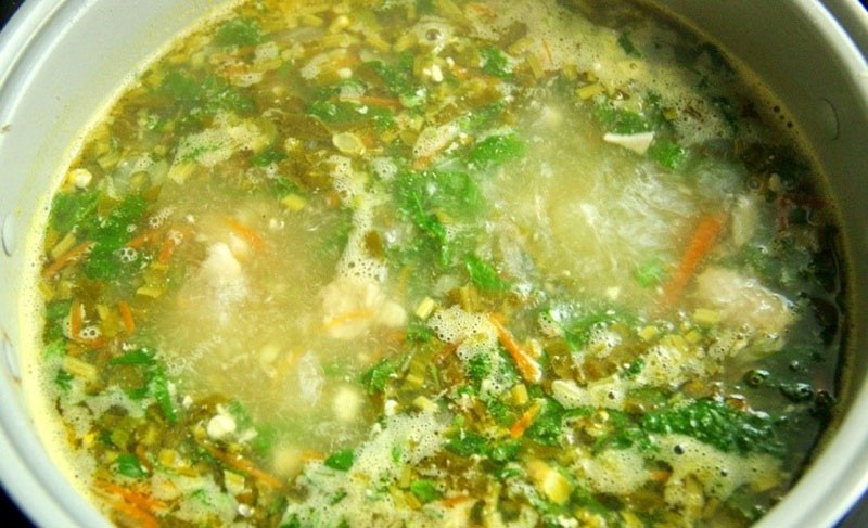 soupe à la berce du Caucase