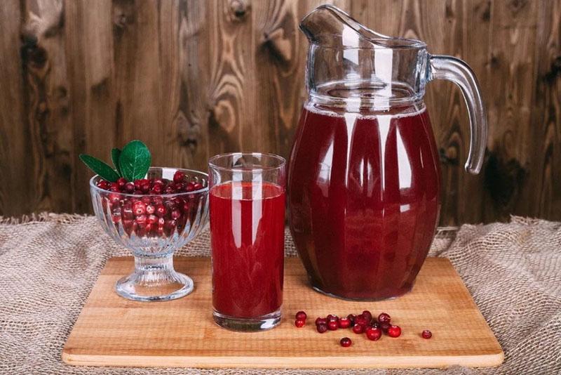 jugo de arándano rojo