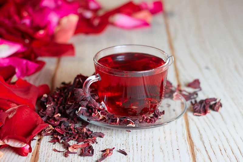 thé d'hibiscus aromatique