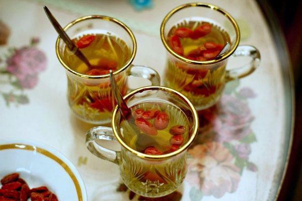 thé de goji
