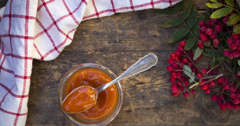 gelatina de bayas de serbal rojo