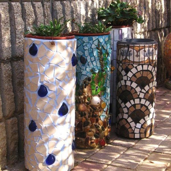 grandes jardinières d'extérieur