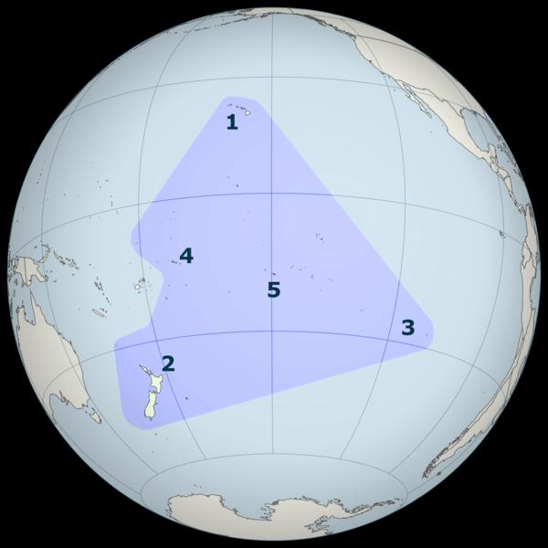 Polynésie trojúhelník