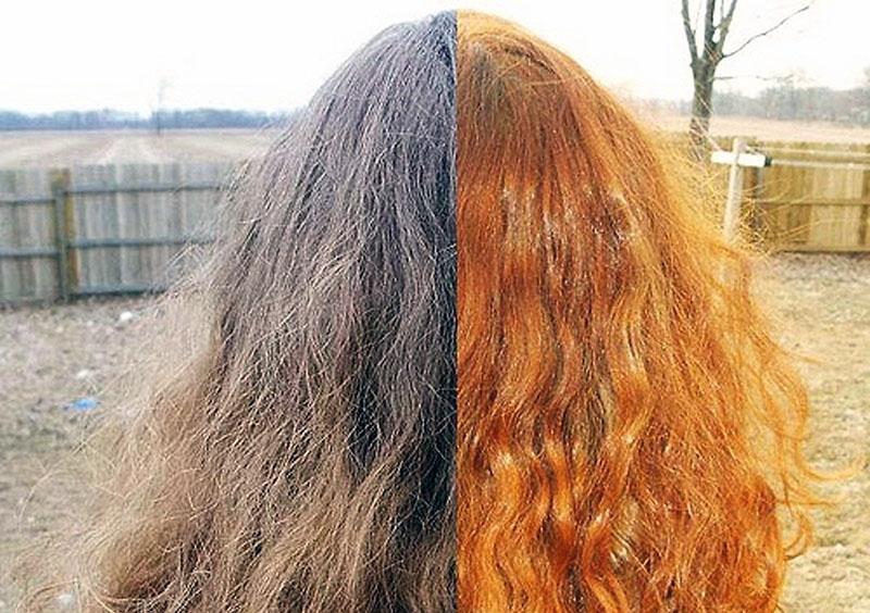 teñir el cabello con cáscara de cebolla