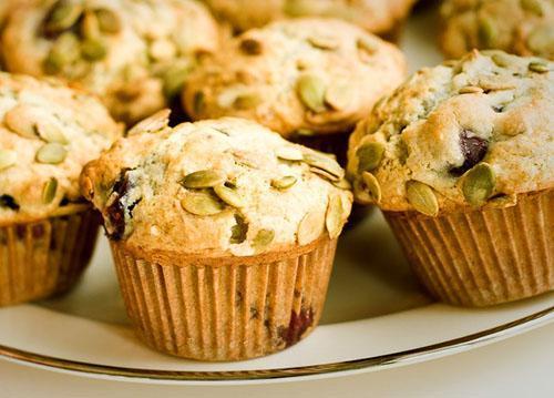 Muffins de semillas de calabaza