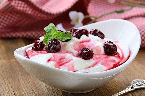 dessert aux cerises