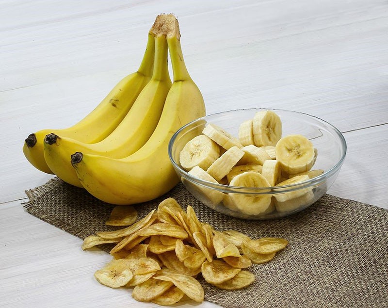 deliciosos plátanos secos