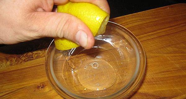 jugo de un limón