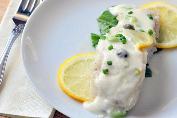 bacalao al horno con crema agria