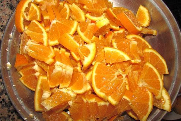 couper des oranges