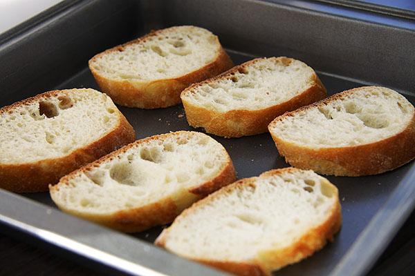 sécher la baguette au four