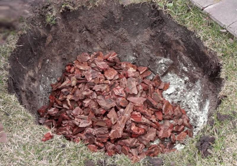 tendido de drenaje