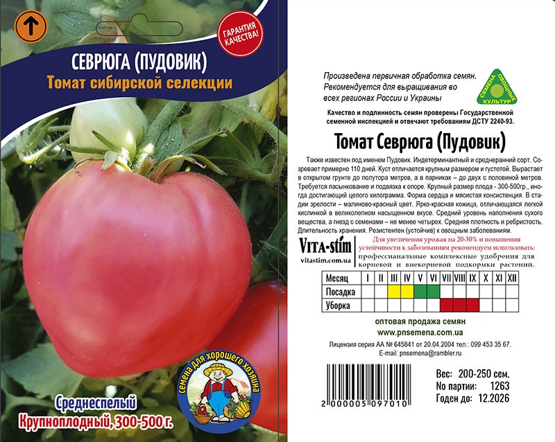 Graines de tomates Sevruga