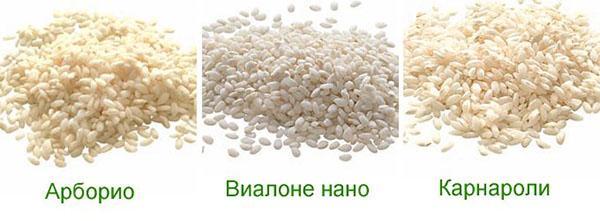 variedades de arroz para risotto